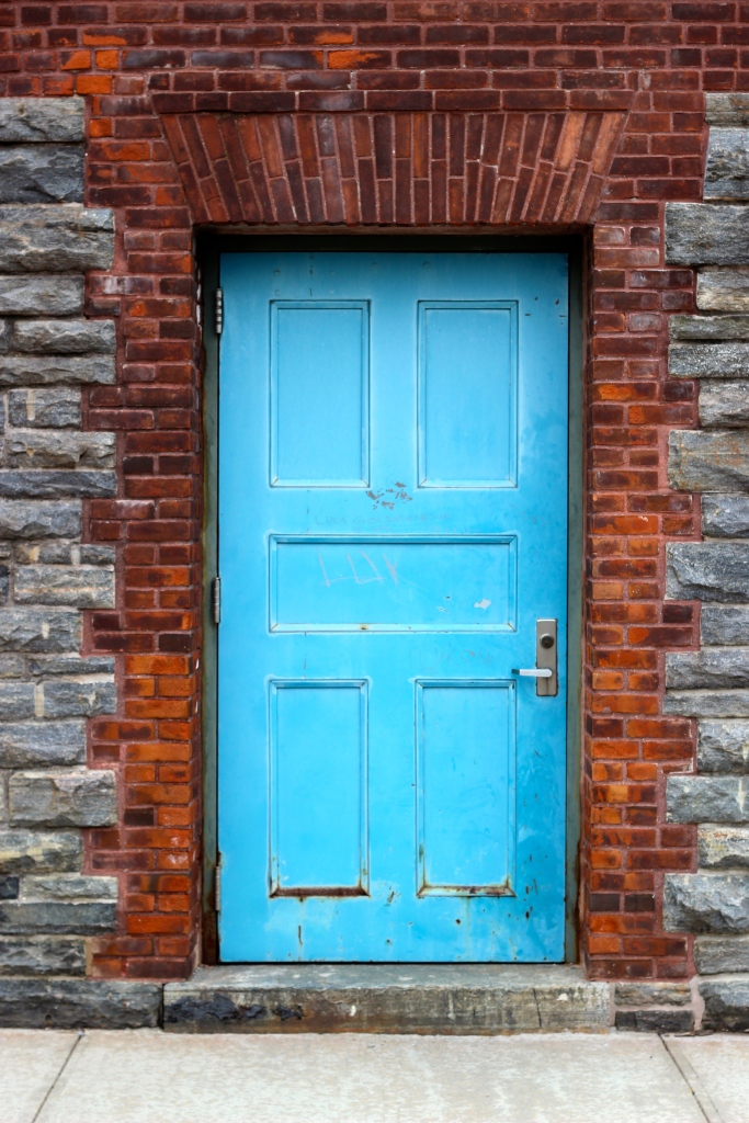 Door of Lab, Southpoint Park, Roosevelt Island, May 2014